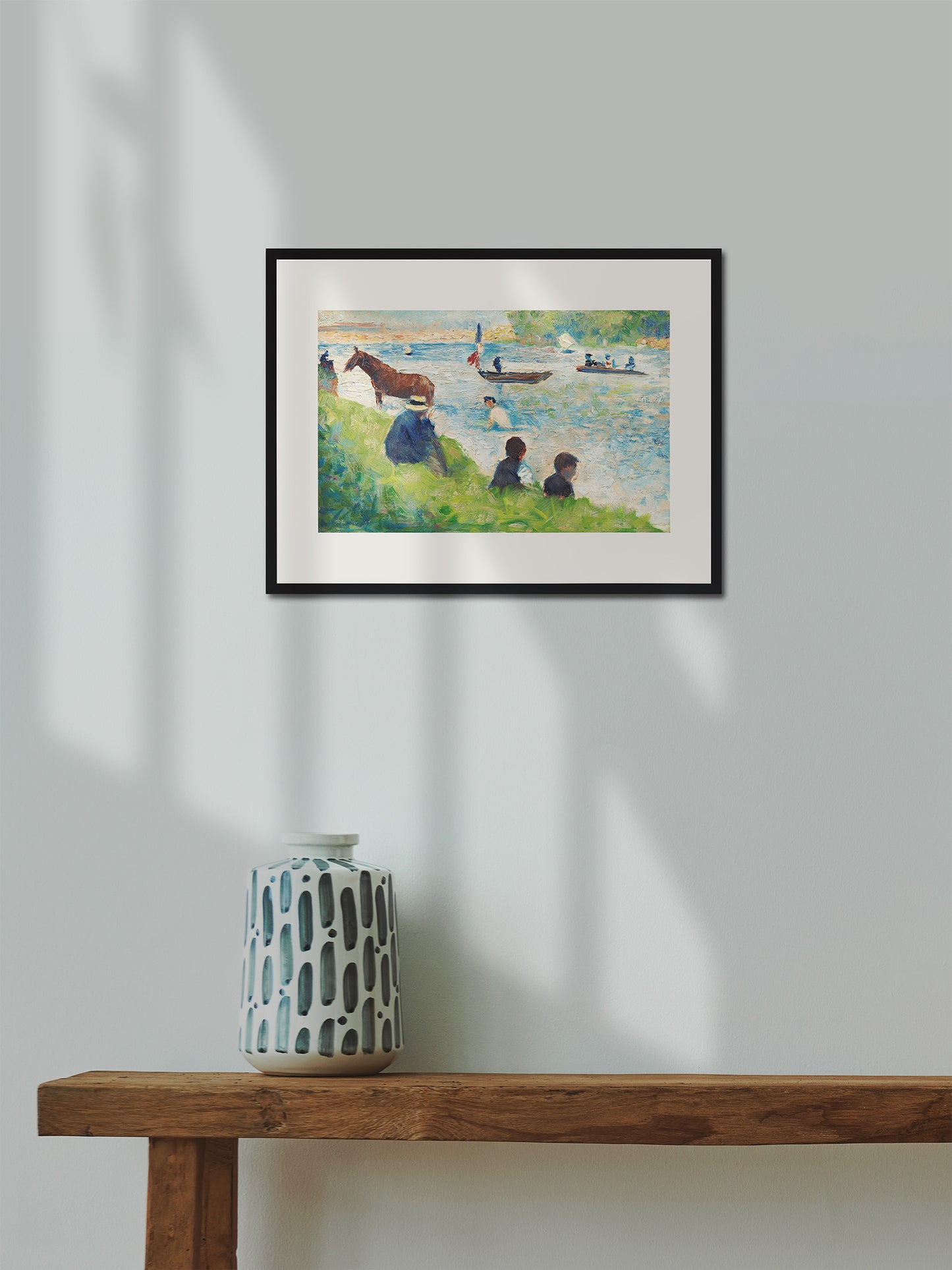 At ve Tekneler - Georges Seurat