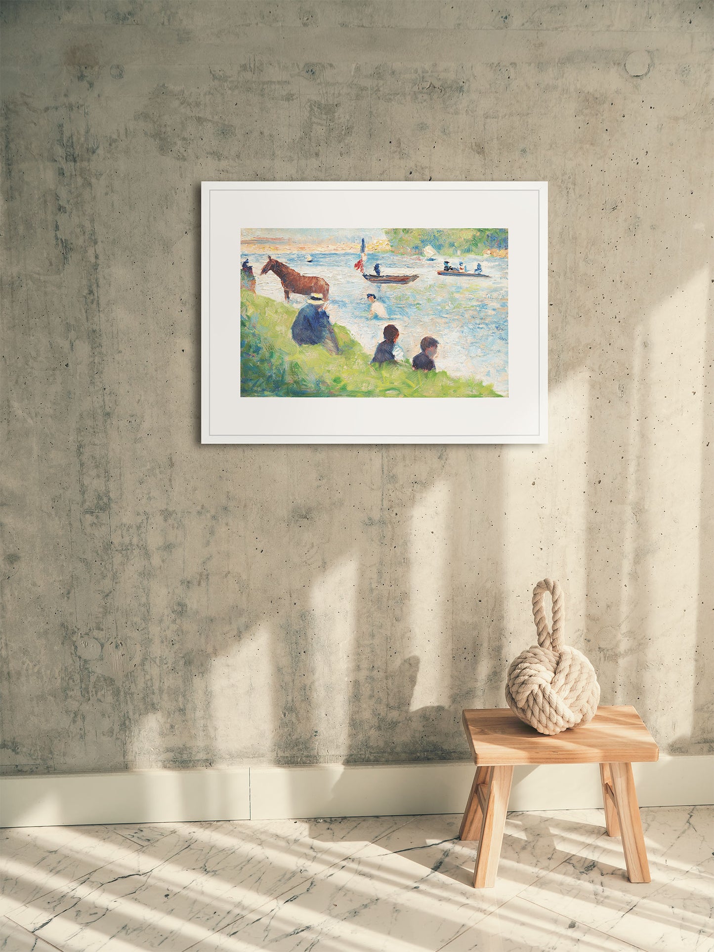 At ve Tekneler - Georges Seurat
