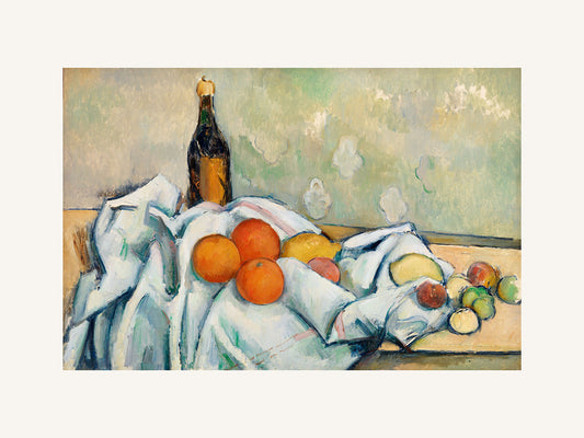 Şişe ve Meyveler - Paul Cézanne