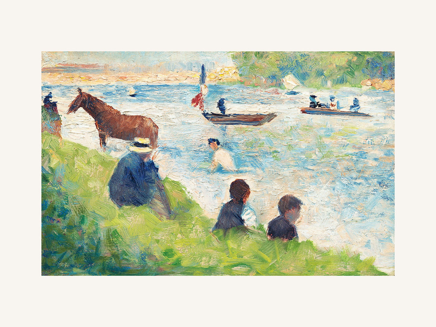 At ve Tekneler - Georges Seurat