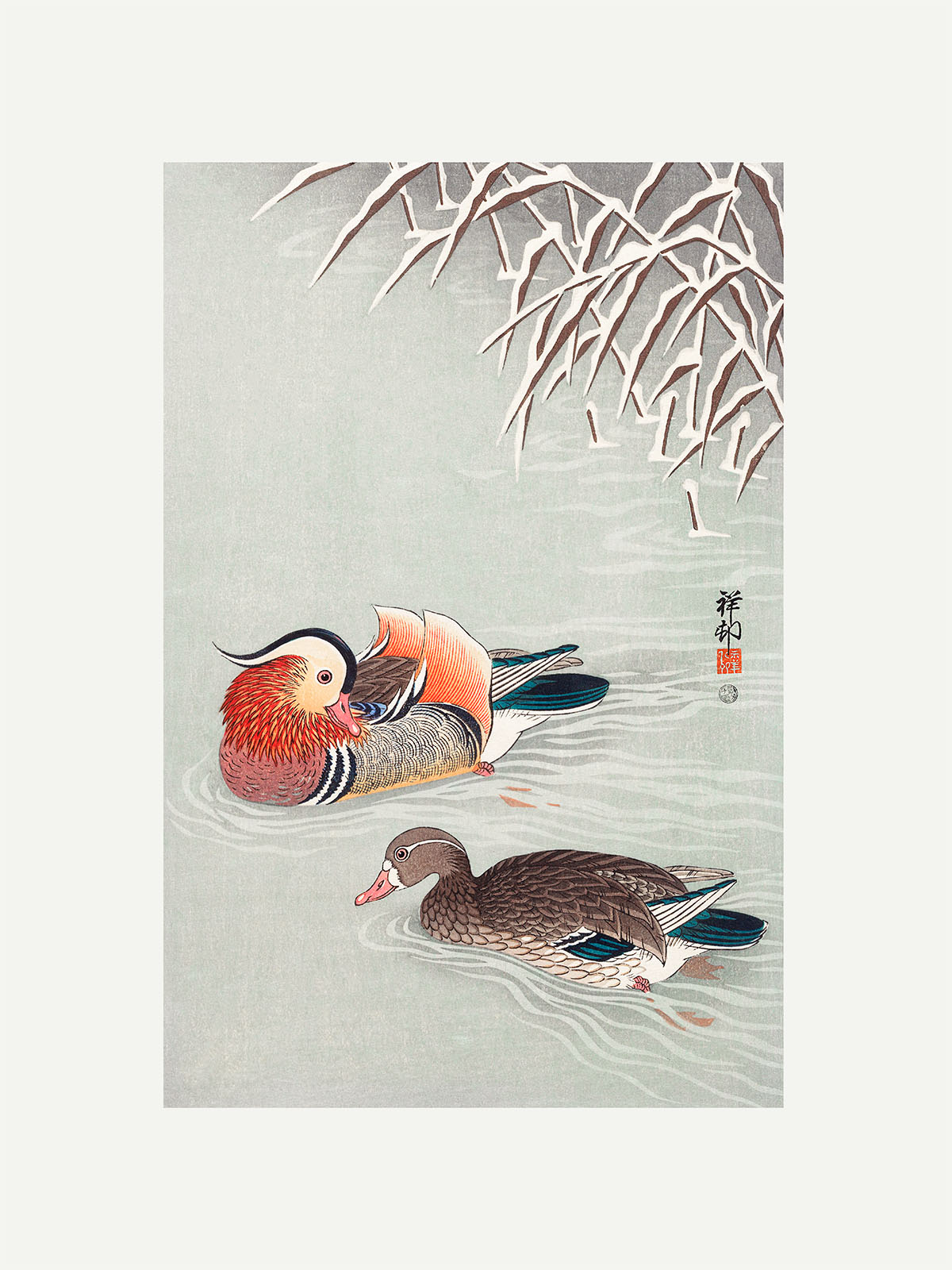 Mandarin Ördekleri - Ohara Koson