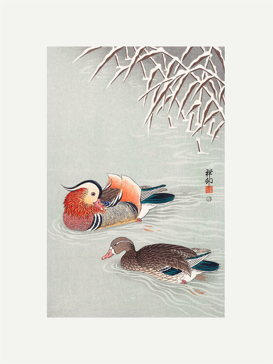 Mandarin Ördekleri - Ohara Koson