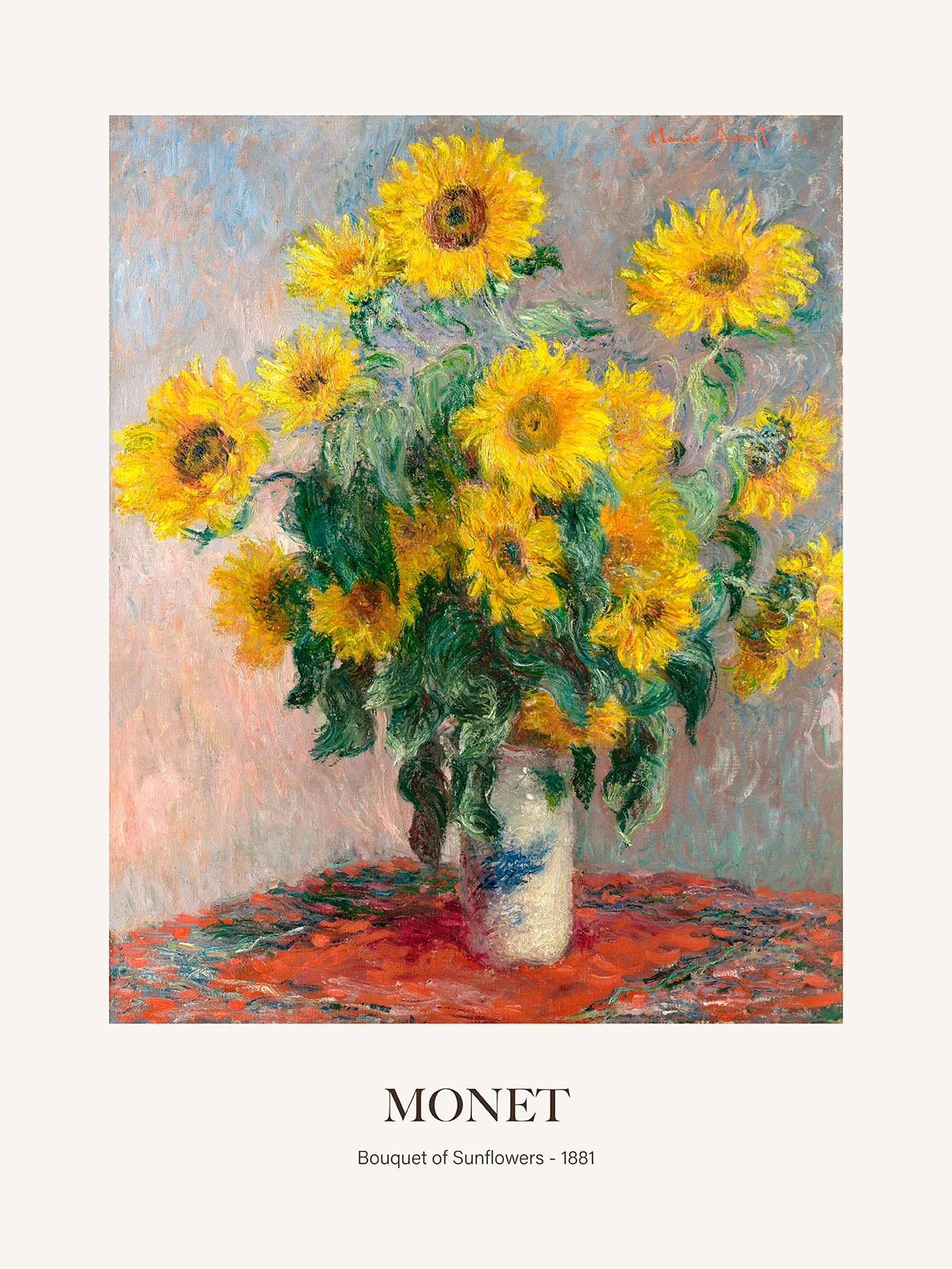 Ayçiçeği Buketi - Claude Monet