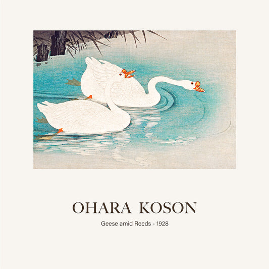 Sazlıklar Arasındaki Kazlar - Ohara Koson