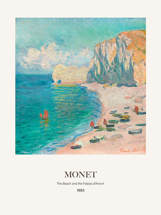 Amont Plajı ve Falezi - Claude Monet