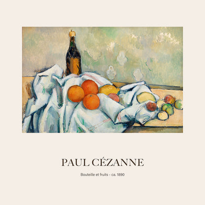Şişe ve Meyveler - Paul Cézanne