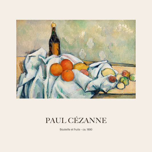 Şişe ve Meyveler - Paul Cézanne