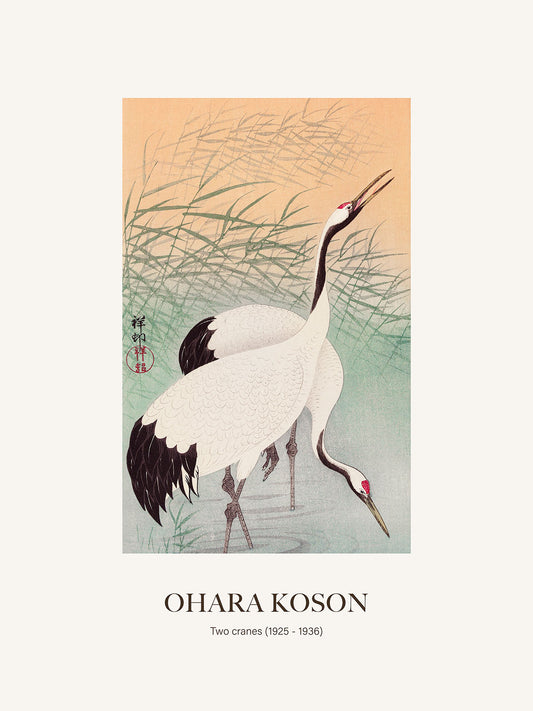 İki Turnagil - Ohara Koson