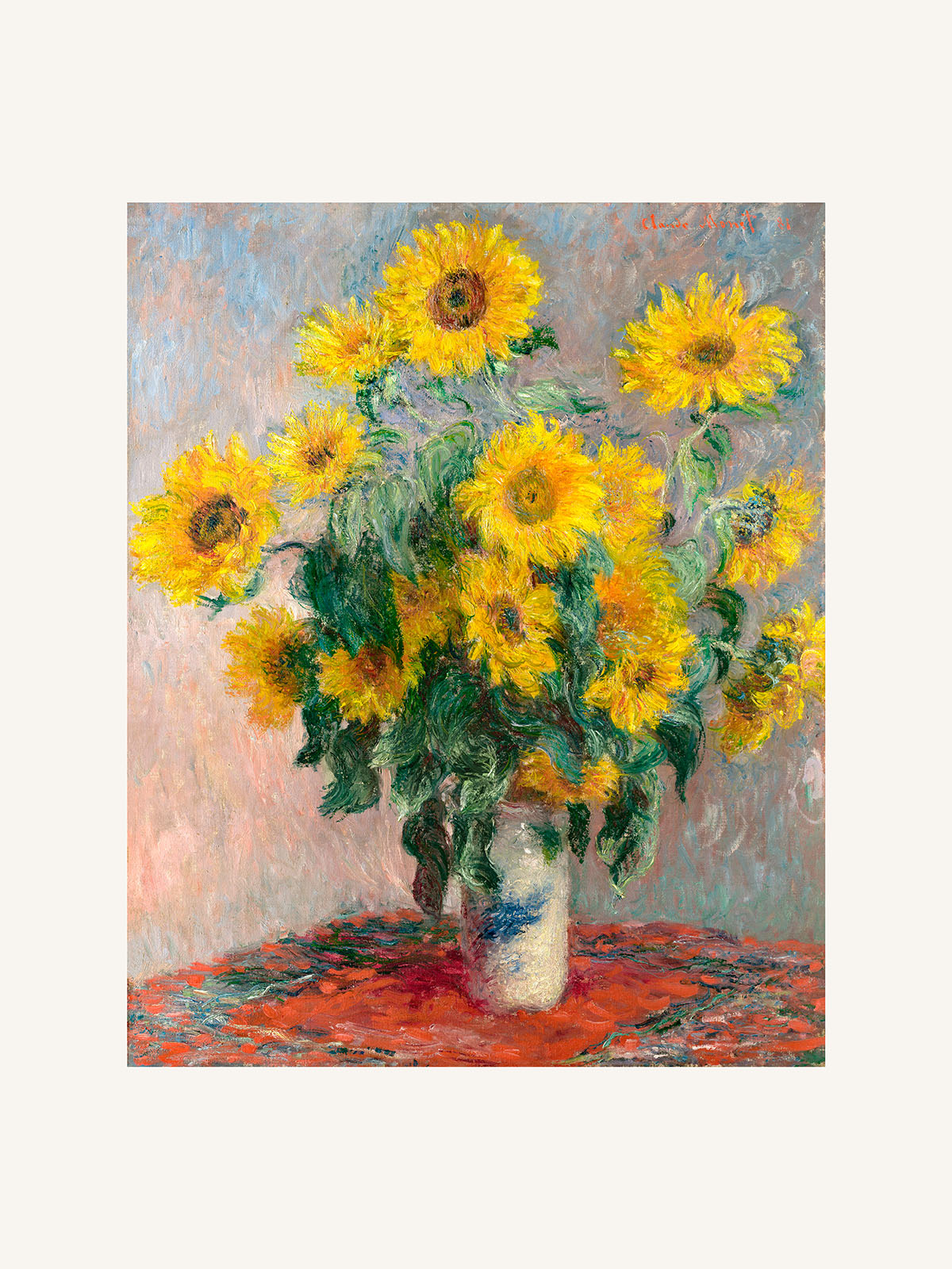 Ayçiçeği Buketi (Metinsiz) - Claude Monet