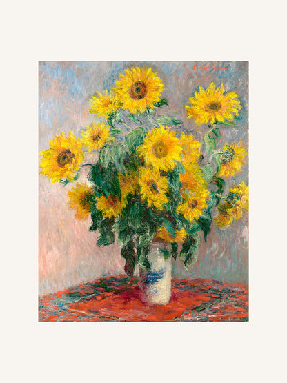 Ayçiçeği Buketi (Metinsiz) - Claude Monet