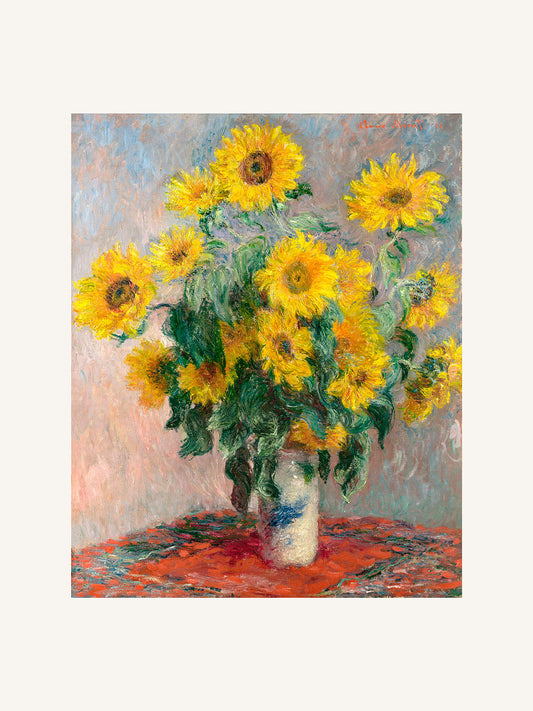 Ayçiçeği Buketi (Metinsiz) - Claude Monet