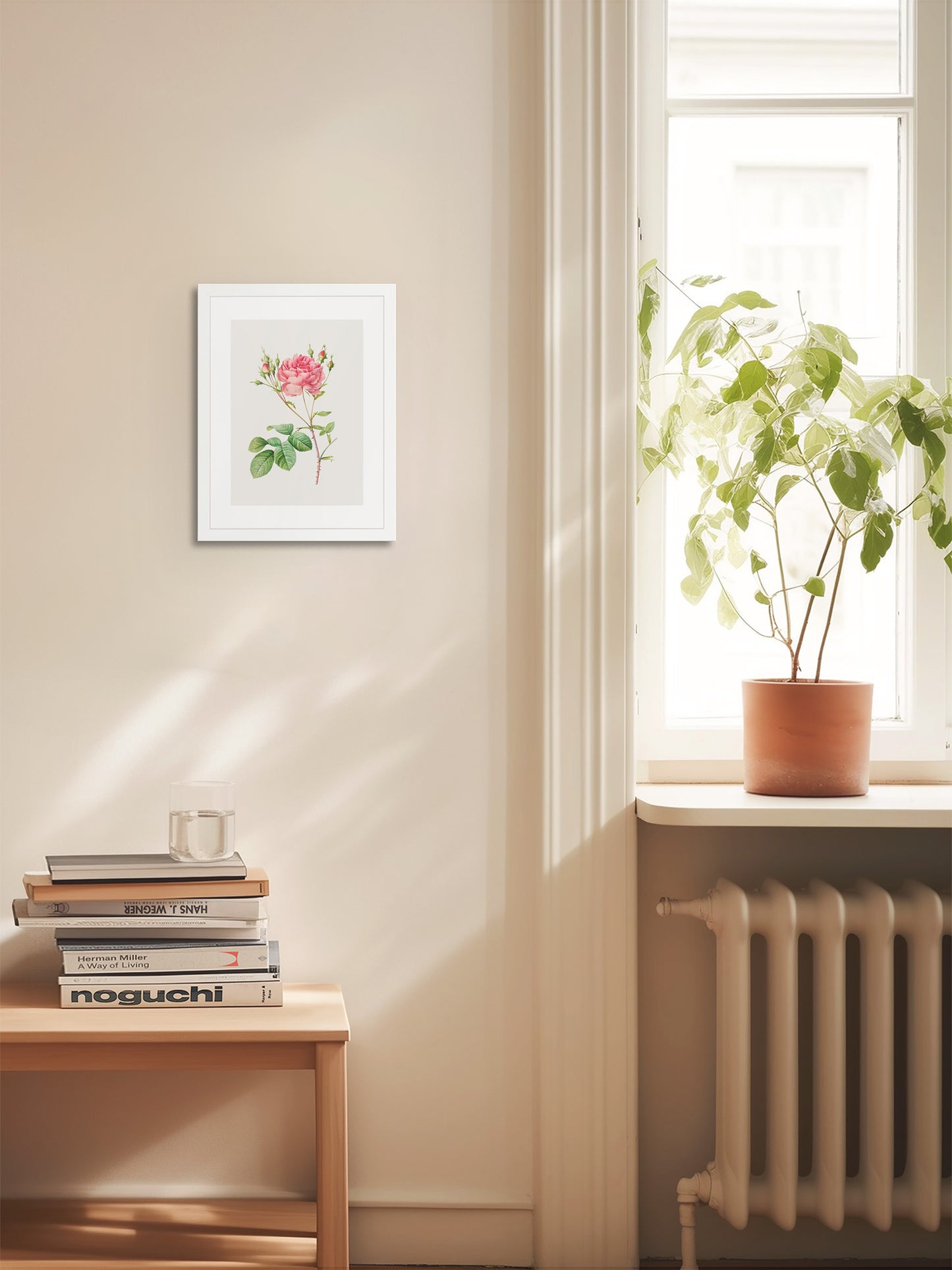 Rosa Centifolia Kırmızı Gül - Pierre Joseph Redoute