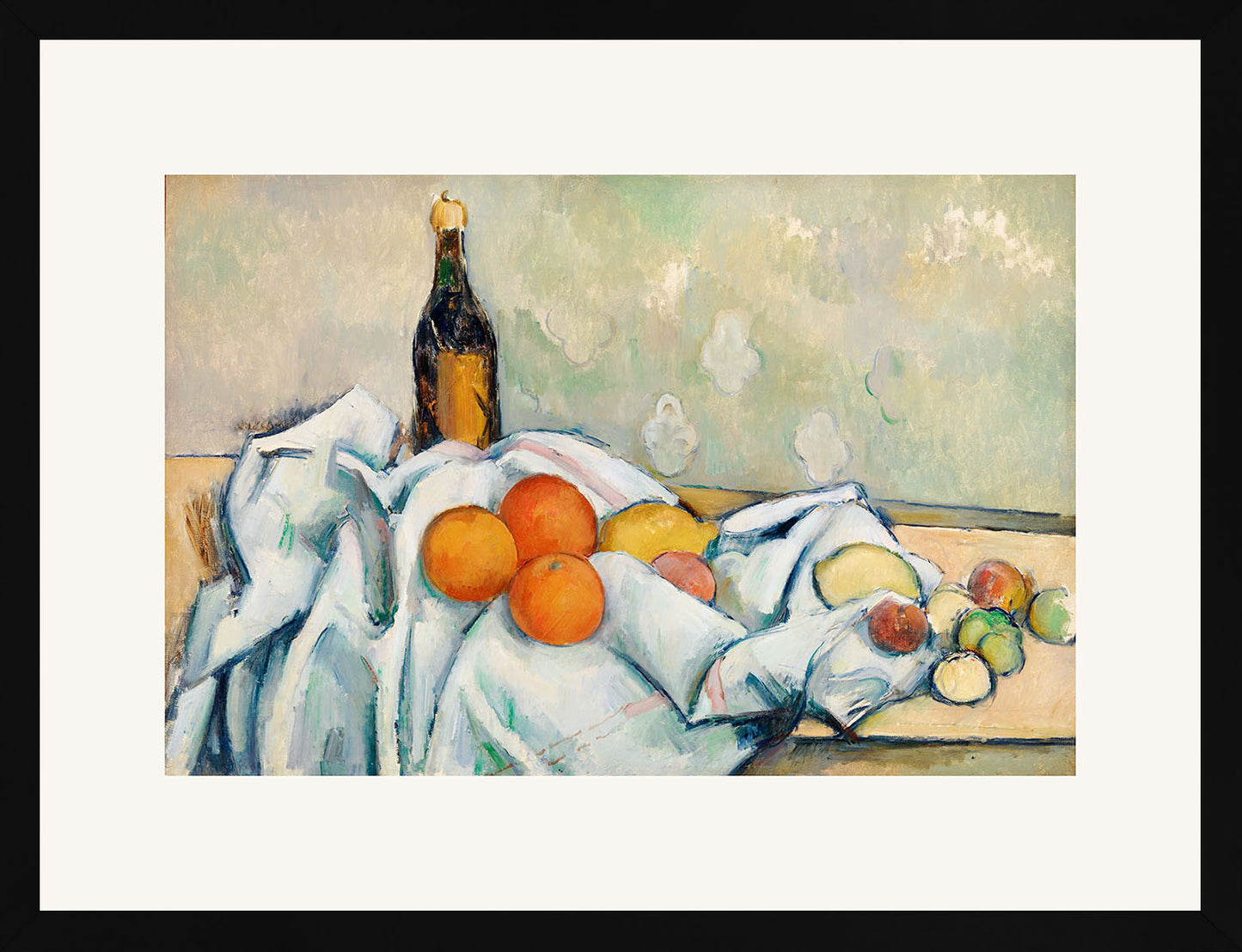 Şişe ve Meyveler - Paul Cézanne