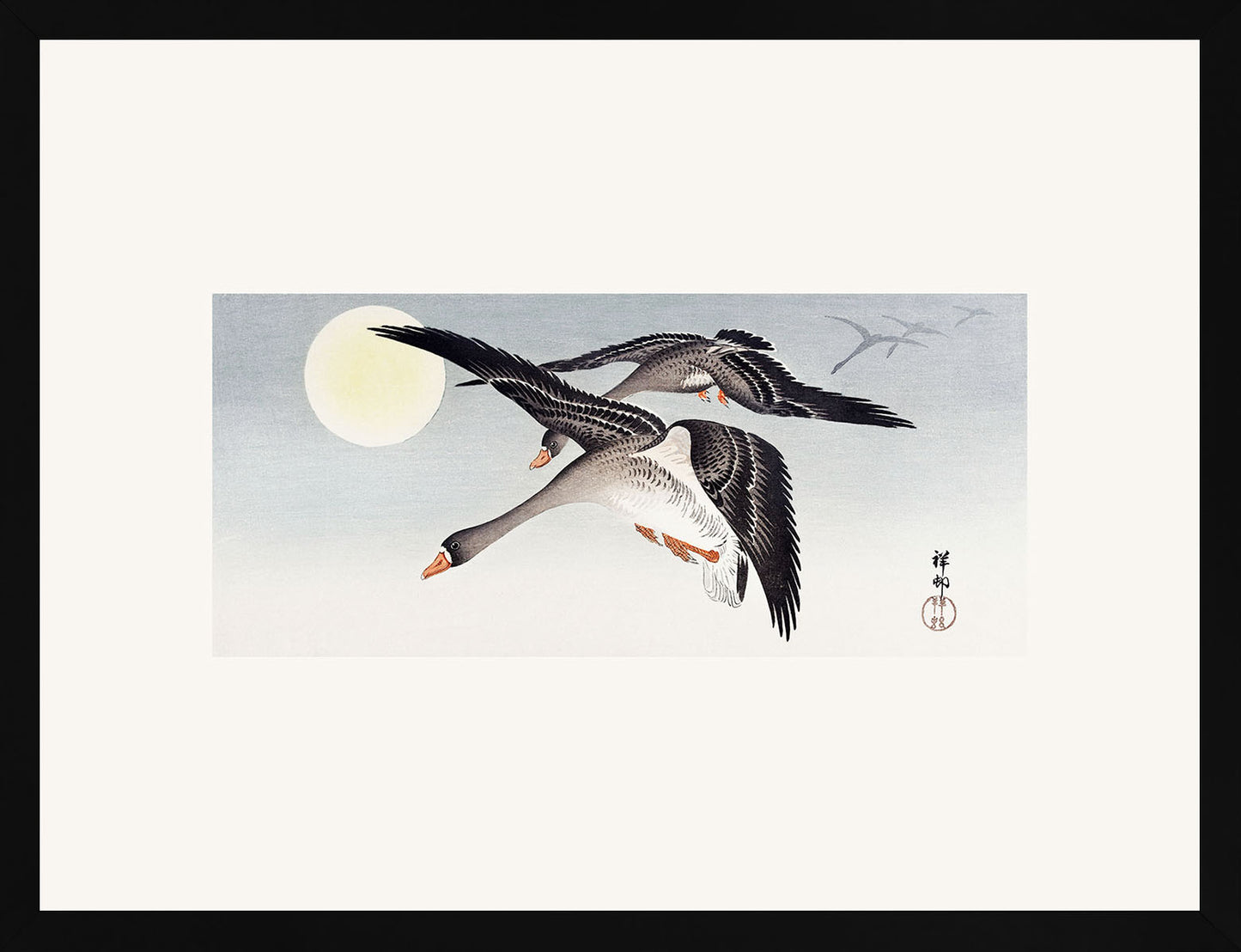 Dolunayda Kuşlar - Ohara Koson