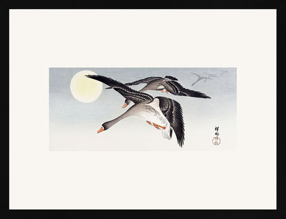 Dolunayda Kuşlar - Ohara Koson
