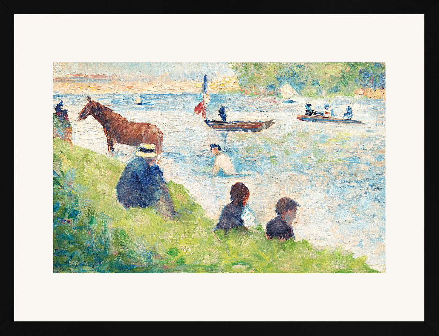 At ve Tekneler - Georges Seurat