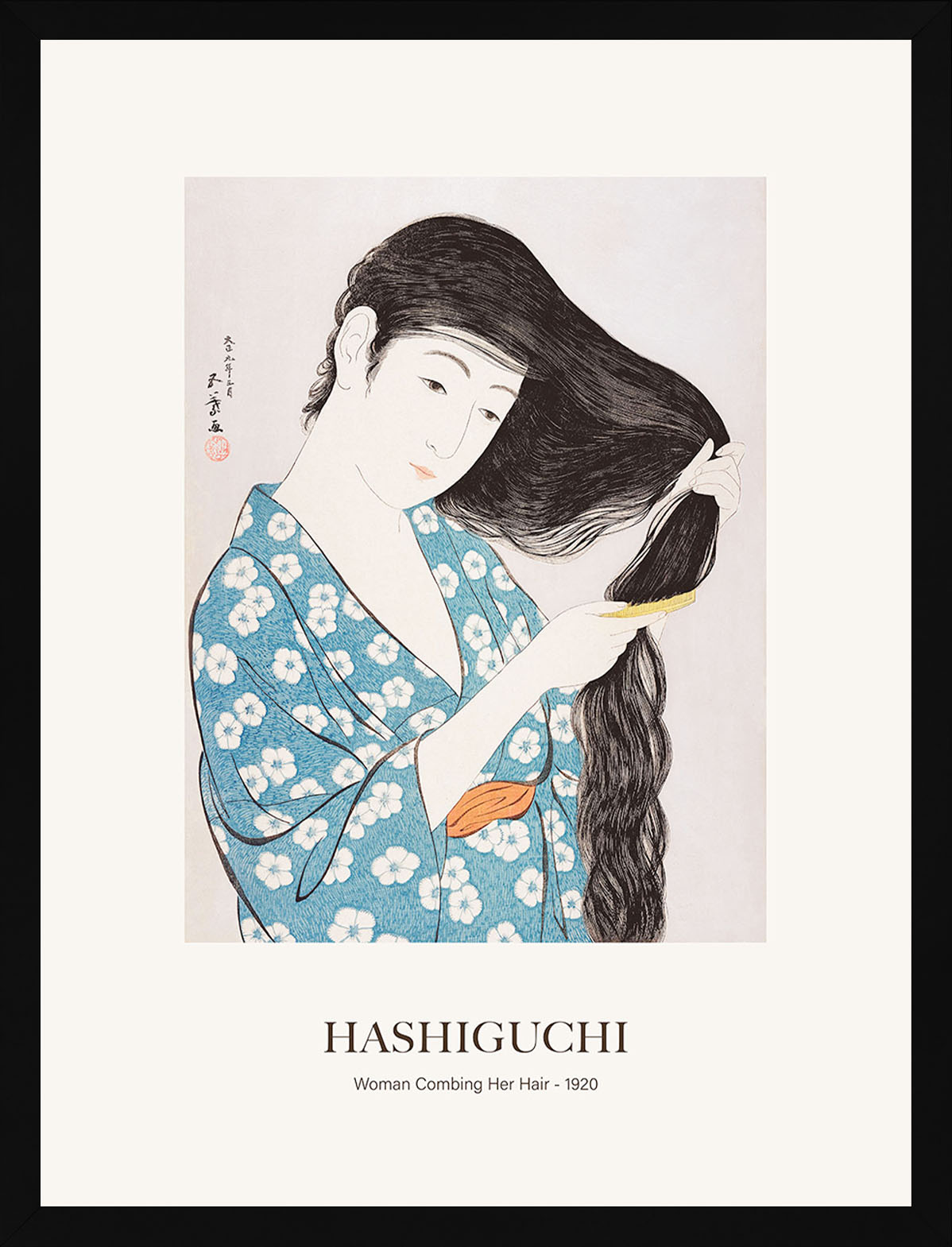 Saçını Tarayan Kadın - Goyo Hashiguchi