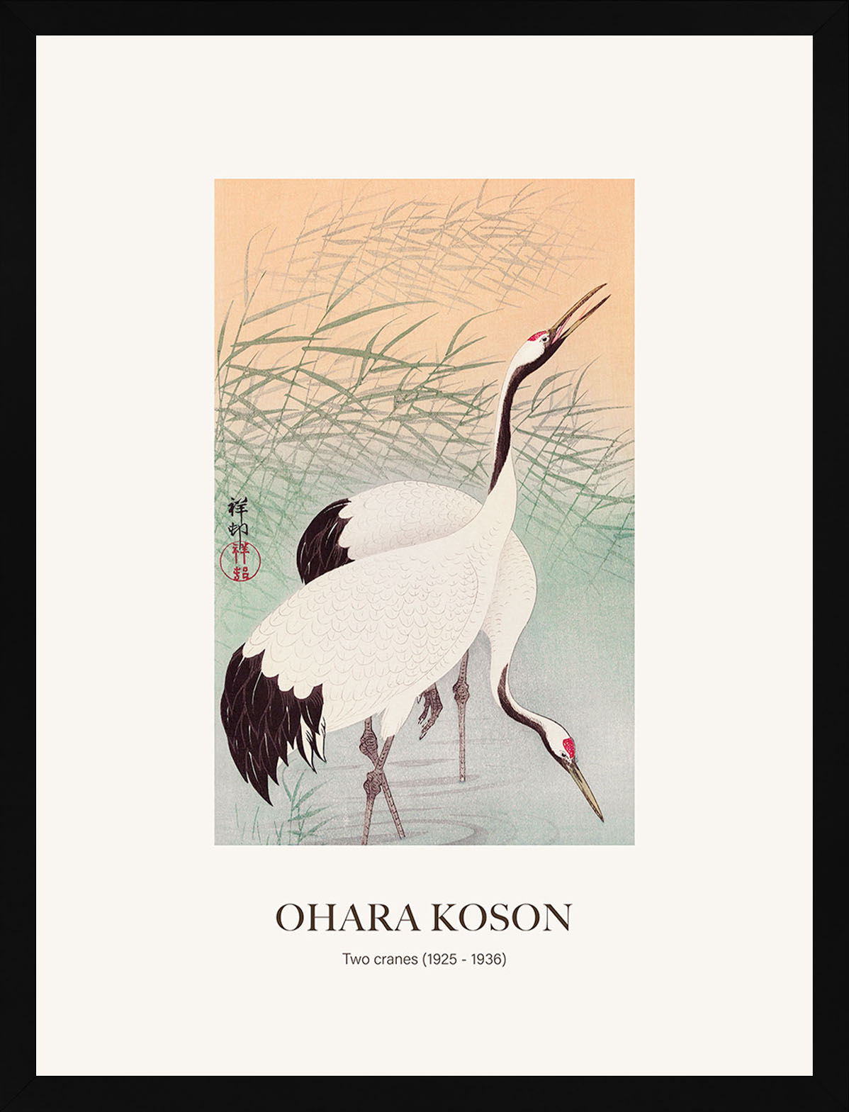 İki Turnagil - Ohara Koson