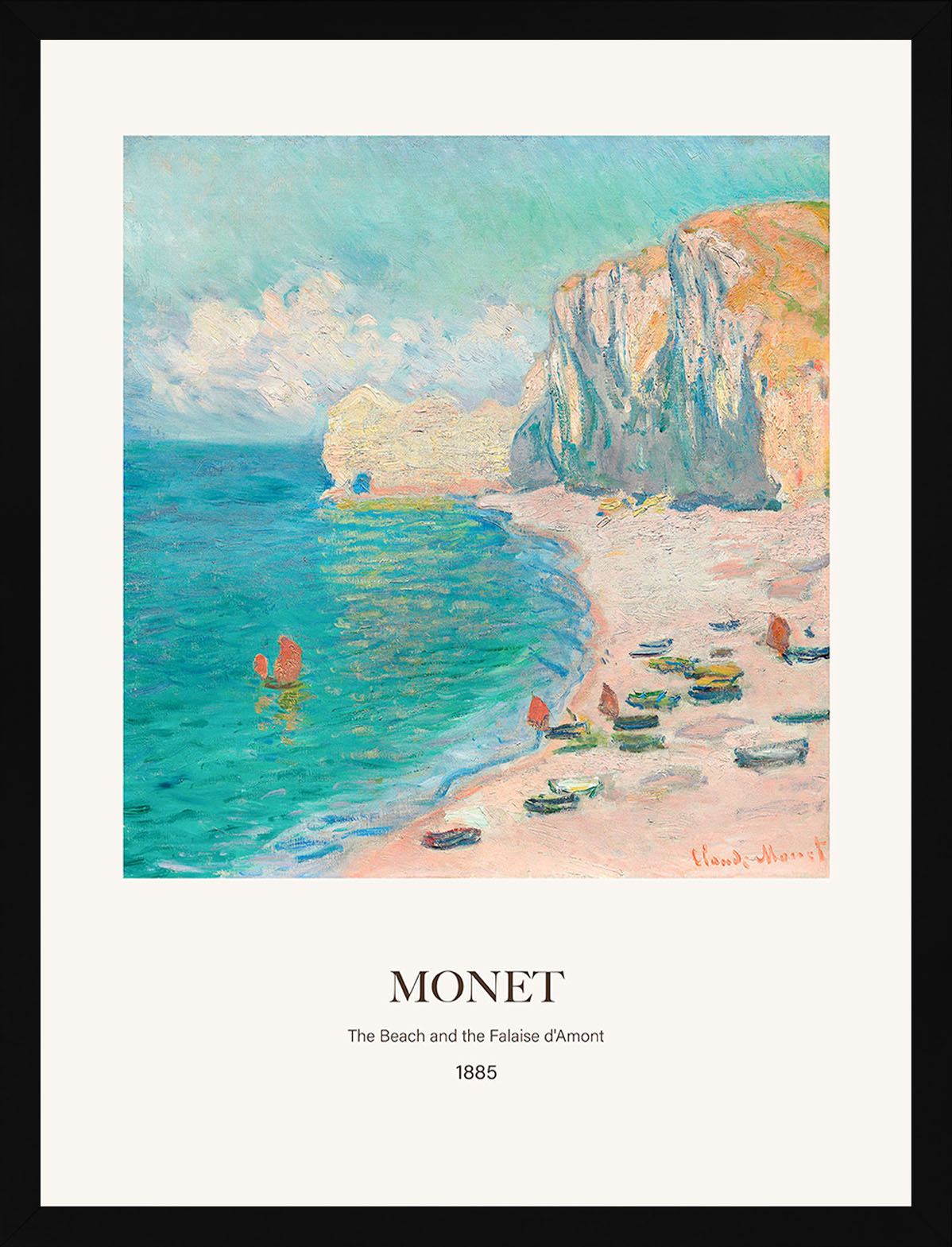 Amont Plajı ve Falezi - Claude Monet