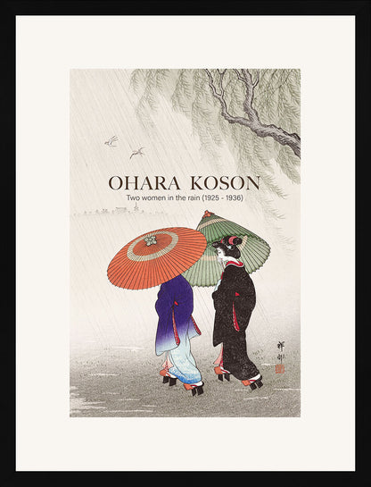Yağmurda İki Kadın - Ohara Koson
