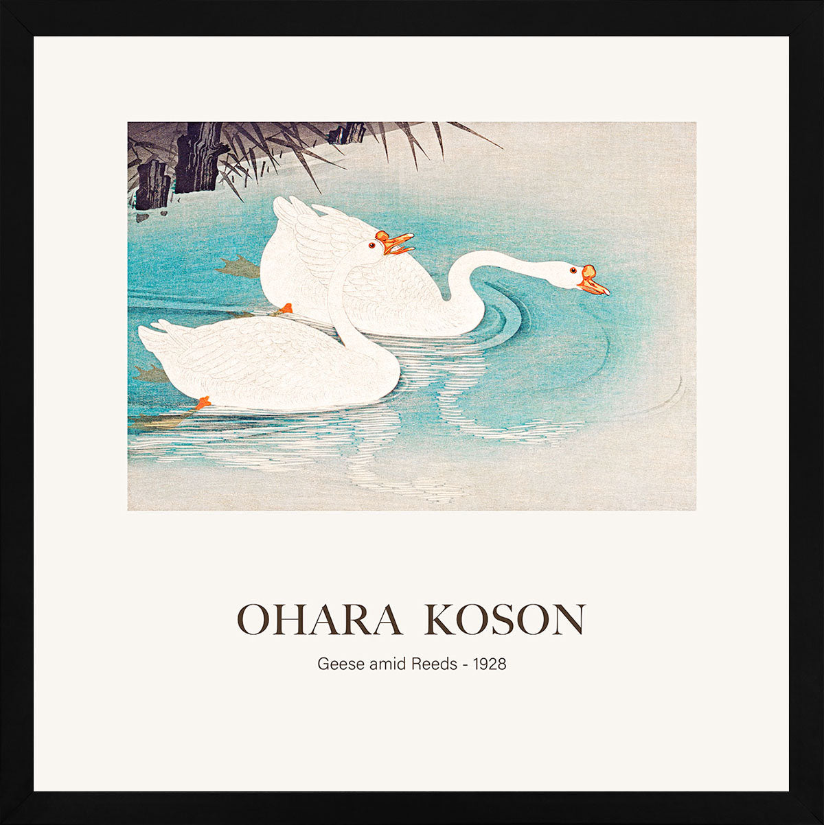 Sazlıklar Arasındaki Kazlar - Ohara Koson