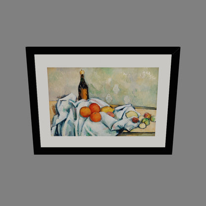 Şişe ve Meyveler - Paul Cézanne