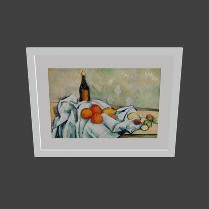 Şişe ve Meyveler - Paul Cézanne