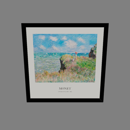 Pourville'de Uçurum Yürüyüşü - Claude Monet