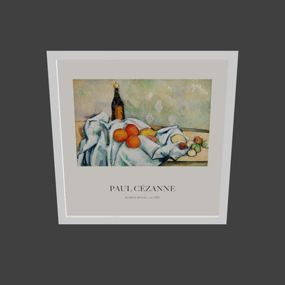 Şişe ve Meyveler - Paul Cézanne