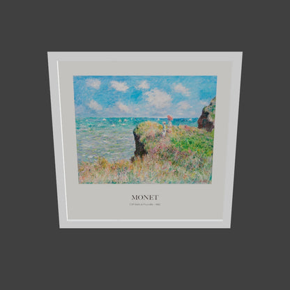Pourville'de Uçurum Yürüyüşü - Claude Monet