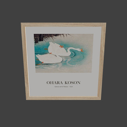 Sazlıklar Arasındaki Kazlar - Ohara Koson