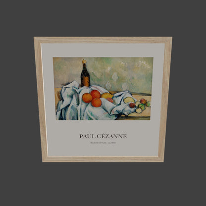 Şişe ve Meyveler - Paul Cézanne