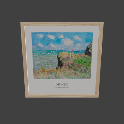 Pourville'de Uçurum Yürüyüşü - Claude Monet