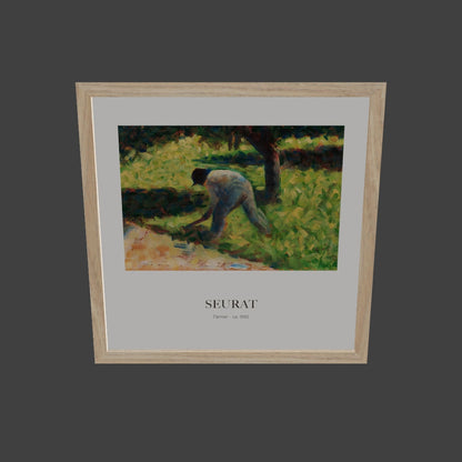 Çapalı Köylü - Georges Seurat