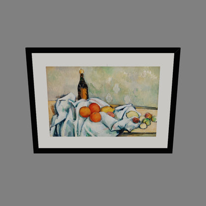 Şişe ve Meyveler - Paul Cézanne