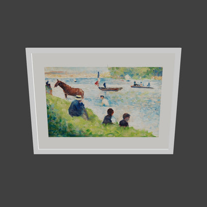 At ve Tekneler - Georges Seurat