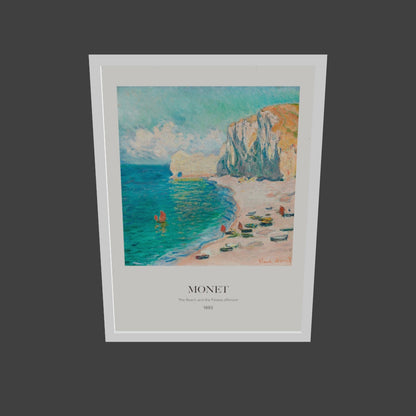 Amont Plajı ve Falezi - Claude Monet