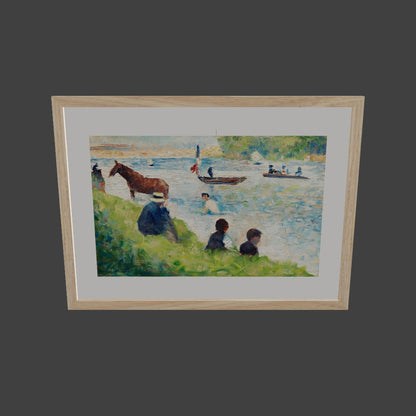At ve Tekneler - Georges Seurat