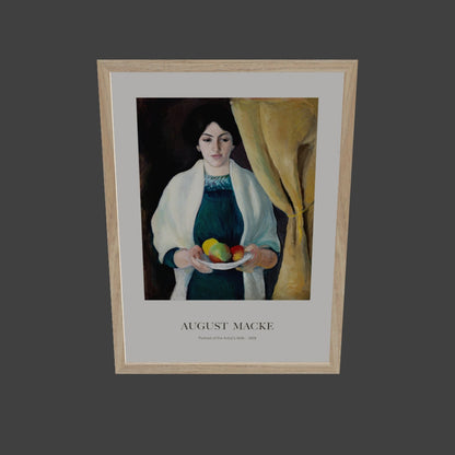 Sanatçının Karısının Portresi - August Macke