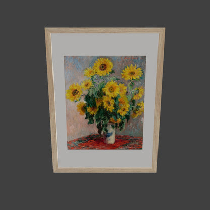 Ayçiçeği Buketi (Metinsiz) - Claude Monet