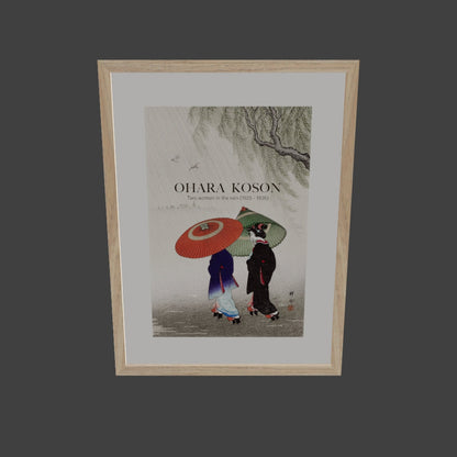 Yağmurda İki Kadın - Ohara Koson