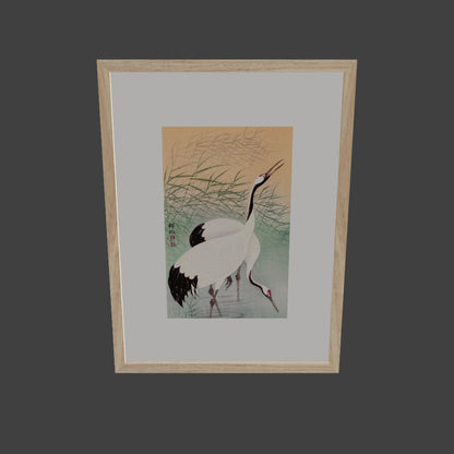 İki Turnagil (Metinsiz) - Ohara Koson