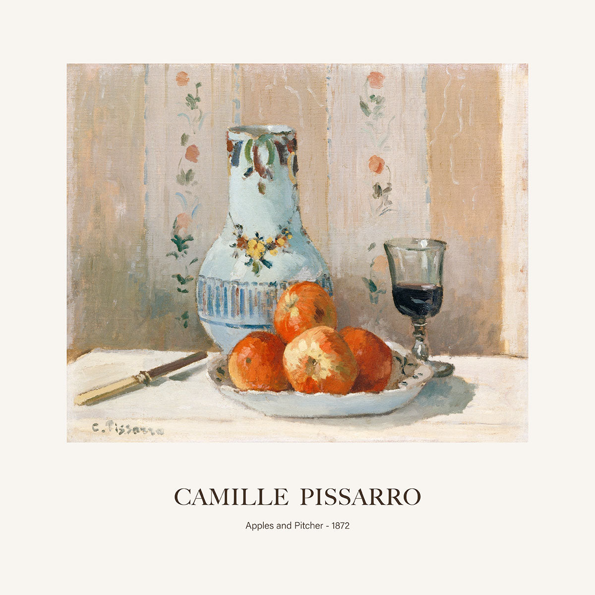 Elmalar ve Sürahi - Camille Pissarro
