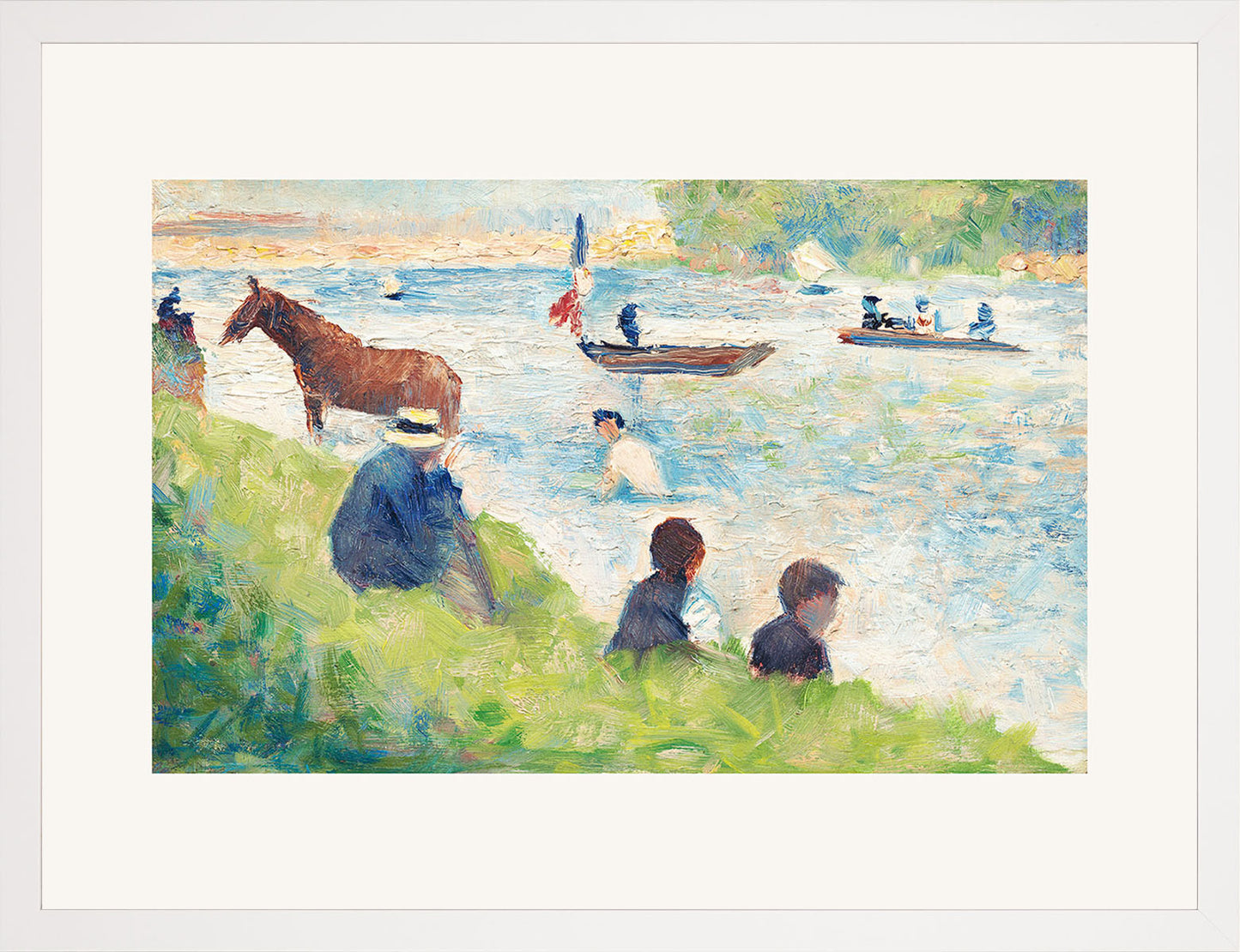 At ve Tekneler - Georges Seurat