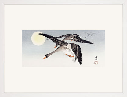 Dolunayda Kuşlar - Ohara Koson