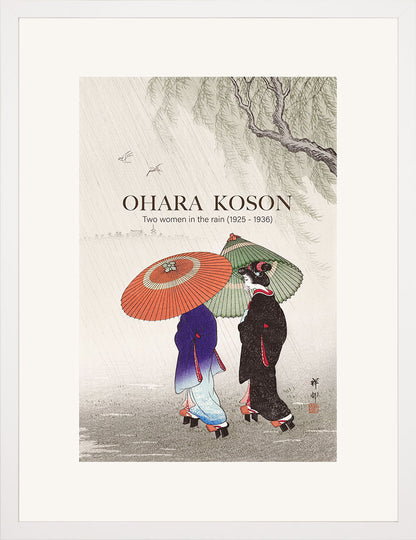 Yağmurda İki Kadın - Ohara Koson