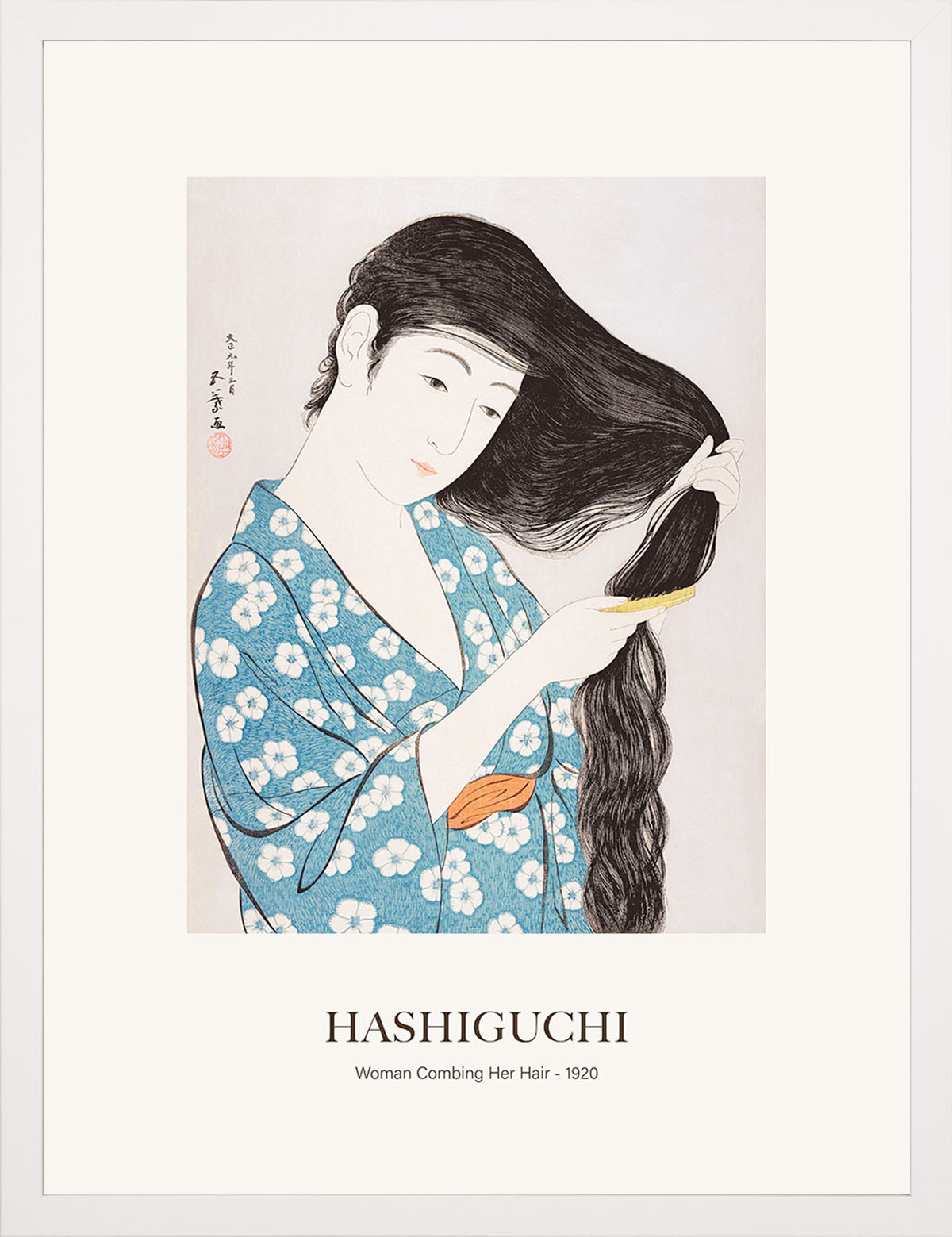Saçını Tarayan Kadın - Goyo Hashiguchi