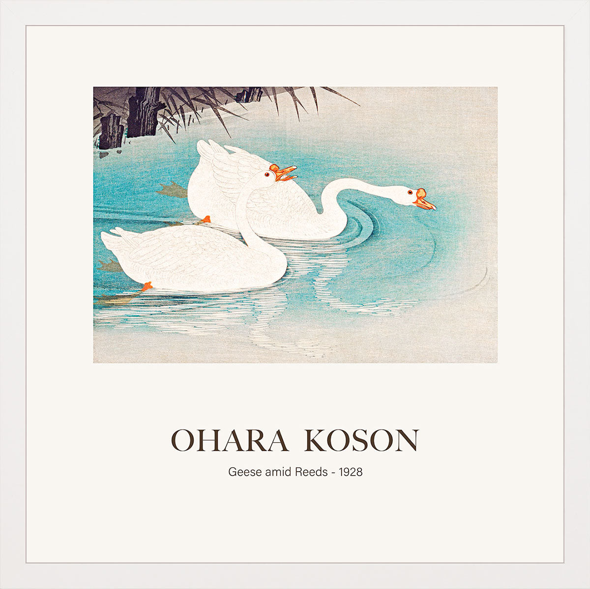 Sazlıklar Arasındaki Kazlar - Ohara Koson