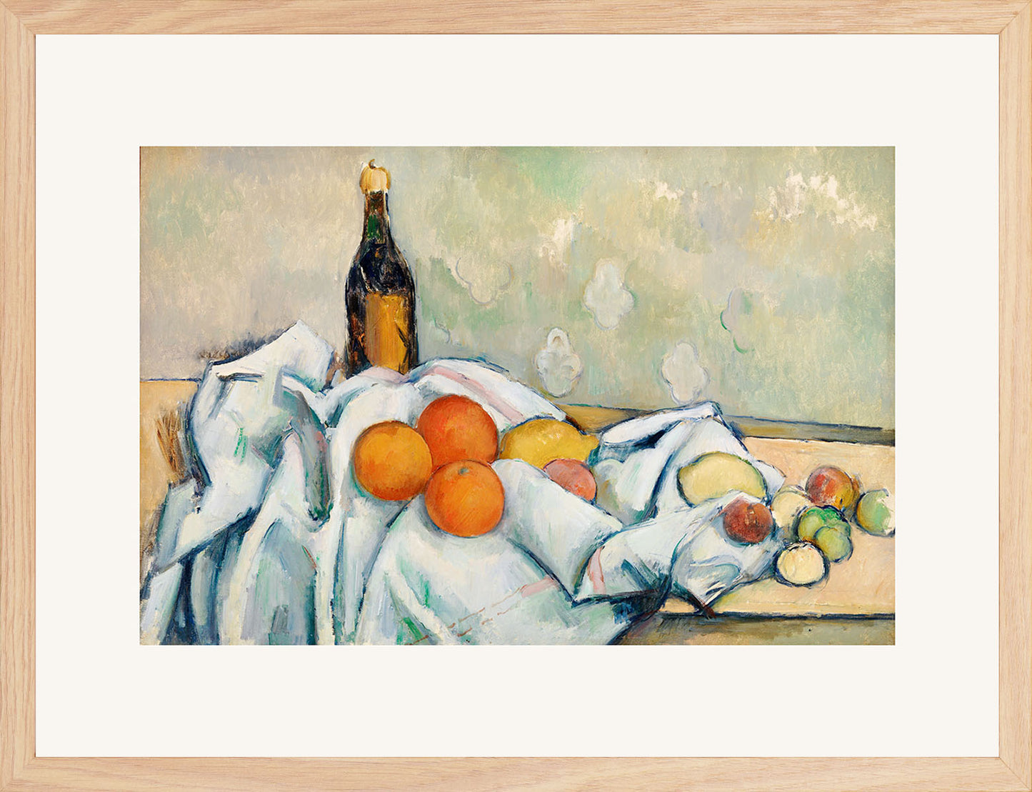 Şişe ve Meyveler - Paul Cézanne