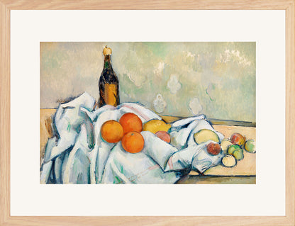 Şişe ve Meyveler - Paul Cézanne